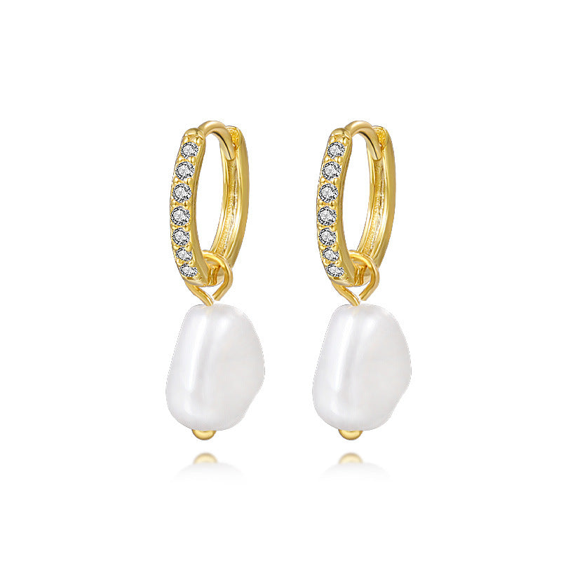 Temperament Pearl Autumn And Winter Earrings