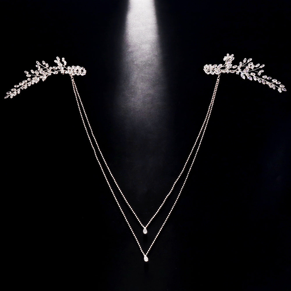 Leaf Zircon Bridal Wedding Dress European And American Style Fashionable