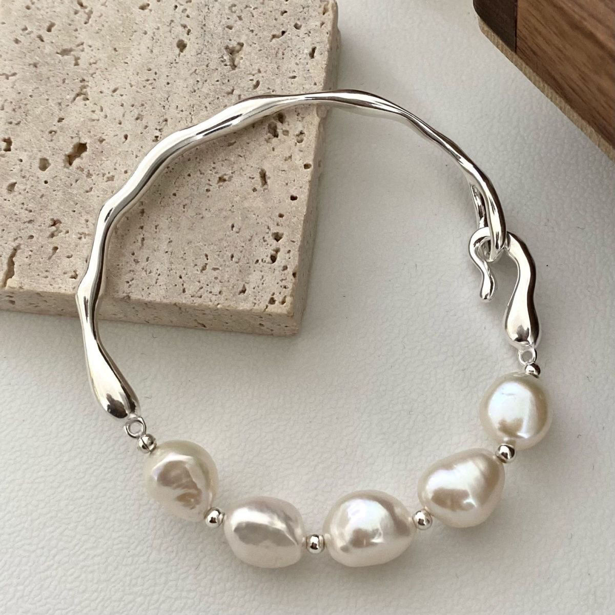Unique Natural Freshwater Irregular Bracelet For Women Perfect