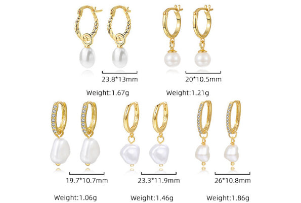 Temperament Pearl Autumn And Winter Earrings