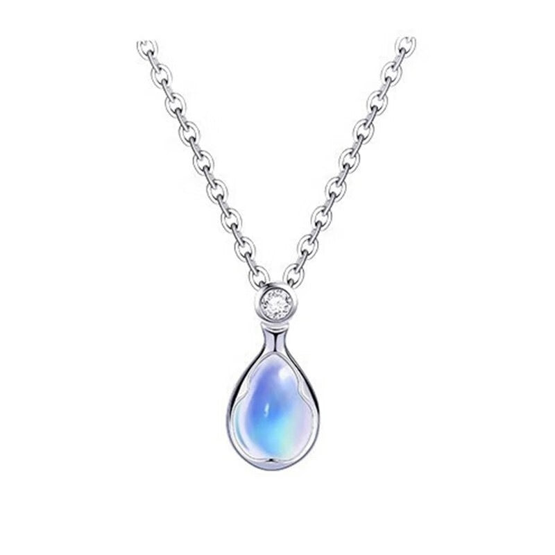 Womens 925 Sterling Silver Ruperts Tears Necklace